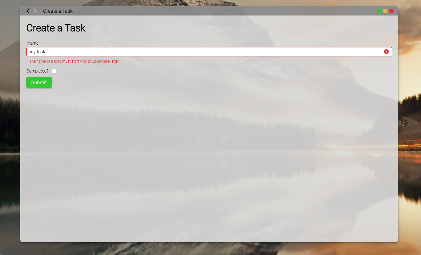 Rayuki Error Todo in Field